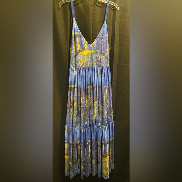 Blackmilk 🌟 Starry Night Over The Rhône 💙 Sheer Midaxi Dress - Picture 2 of 6